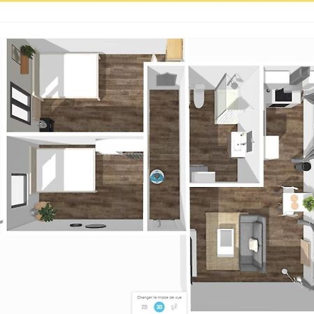 # Le 3 # Joli Appartement T3 Mulhouse Centre, Neuf, Calme Et Tout Equipe Экстерьер фото