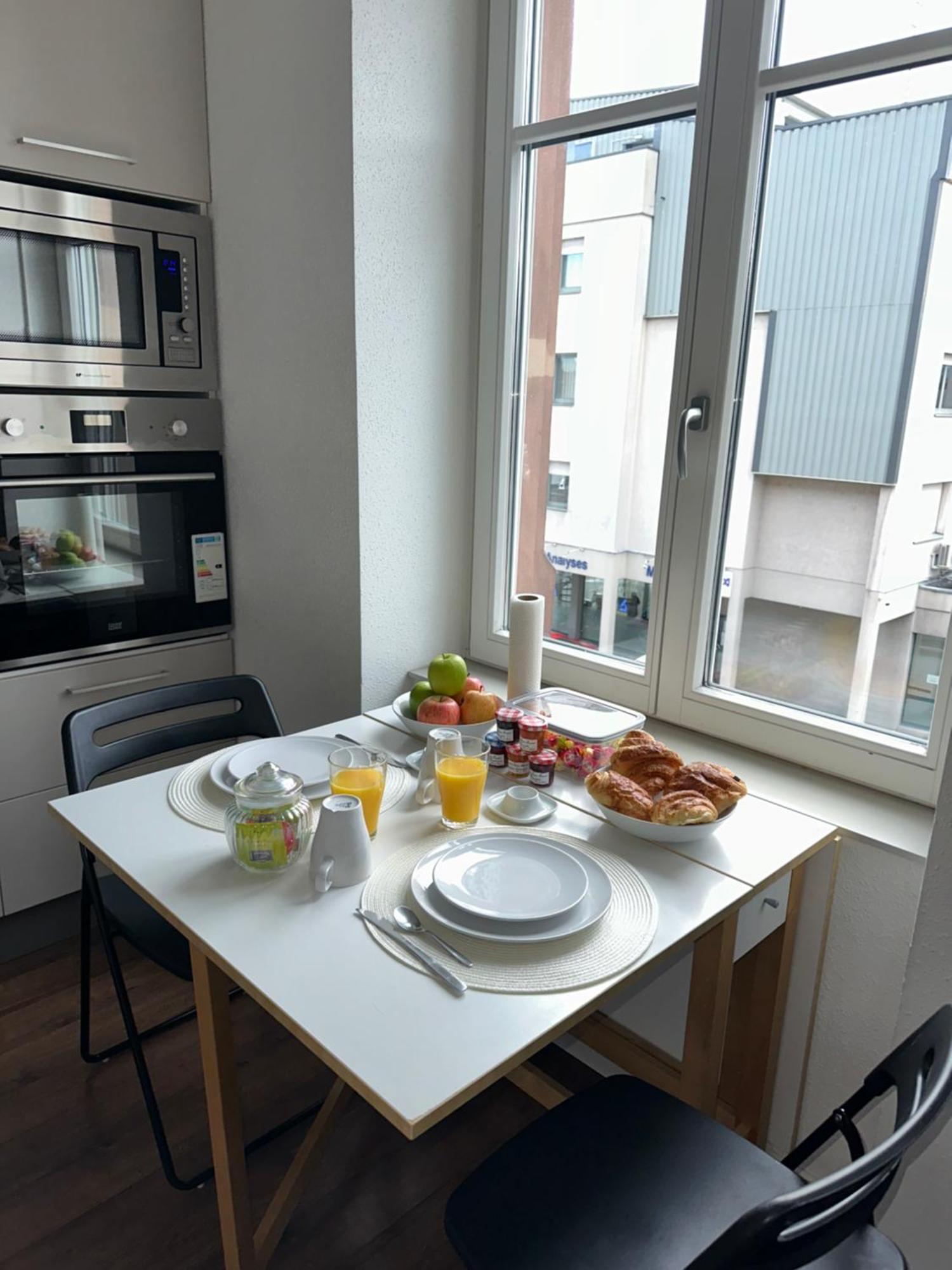 # Le 3 # Joli Appartement T3 Mulhouse Centre, Neuf, Calme Et Tout Equipe Экстерьер фото